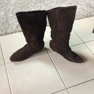 Tall brown boots